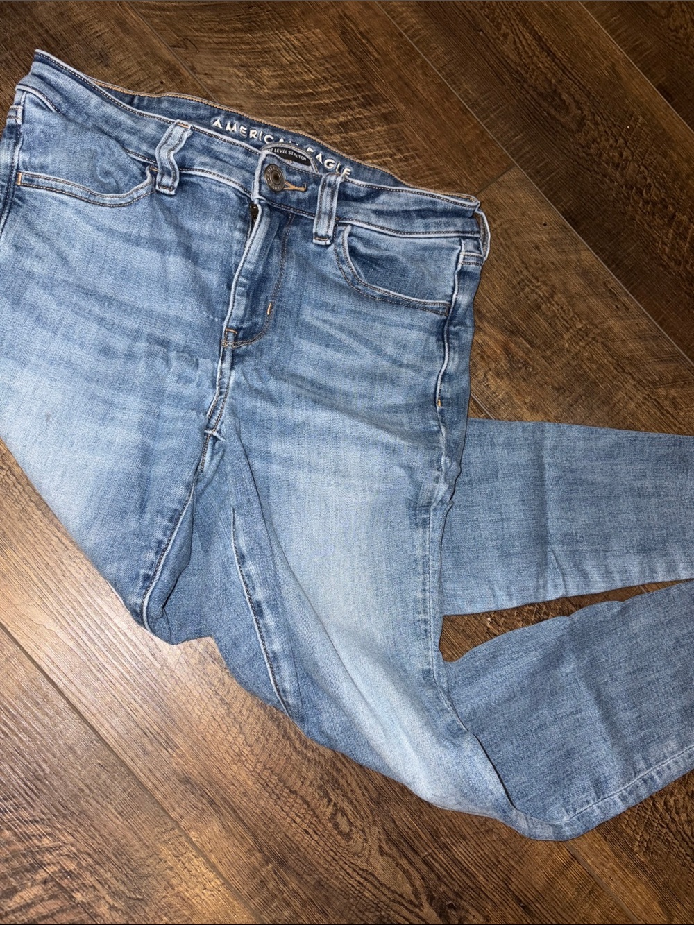 American Eagle Outfitters Light Blue Stretch Denim Jeans